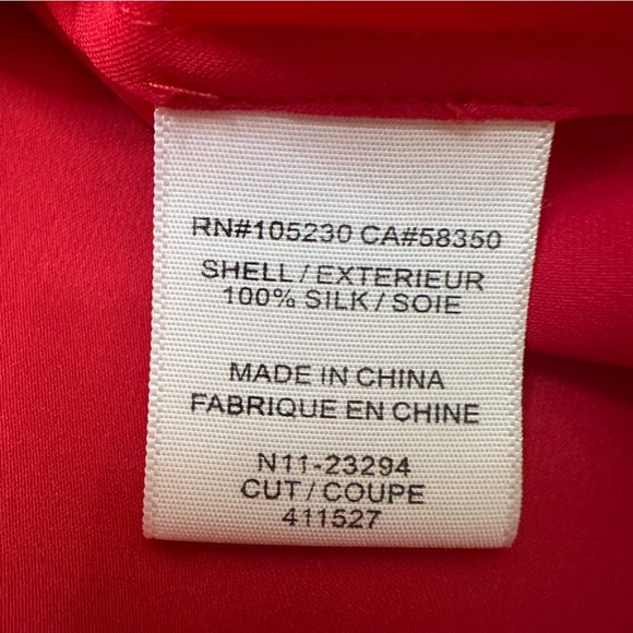 Joie Red Silk Relaxed Blouse size S - Picture 7 of 7